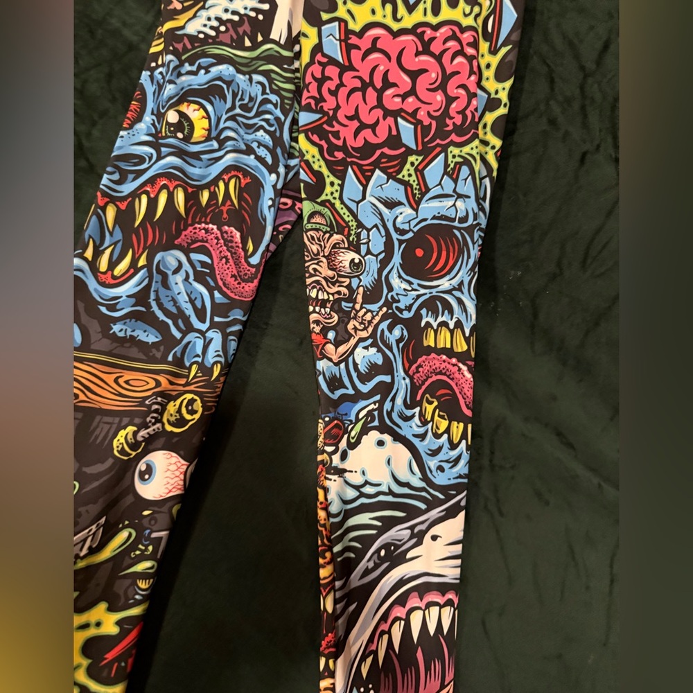 Grassroots jimbo Phillips multicolored yoga leggings size small EUC - Picture 8 of 16